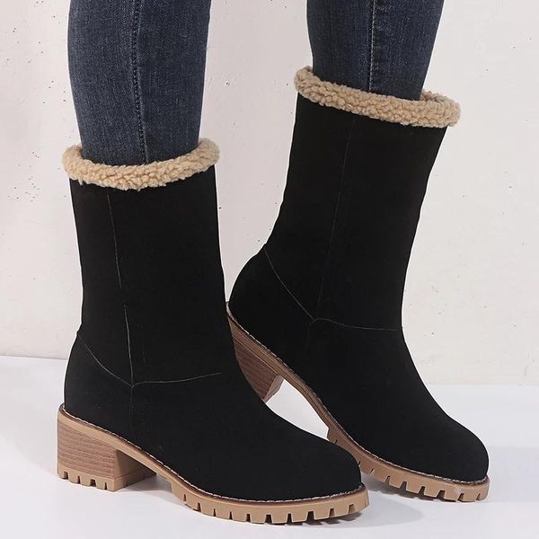 women's shoes snow boots ladies winter shoes fashion flock warm boots ankle short bootie slip-on outside botas, Black
women's shoes snow boots ladies winter shoes fashion flock warm boots ankle short bootie slip-on outside botas, Black