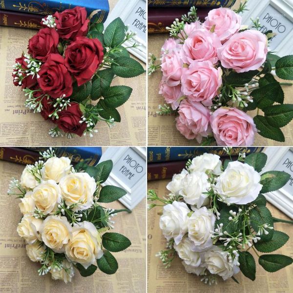 decorative flowers & wreaths ornament home decor decoration simulation roses bridal bouquet artificial silk cloth 1 bunch 12 heads festival
decorative flowers & wreaths ornament home decor decoration simulation roses bridal bouquet artificial silk cloth 1 bunch 12 heads festival