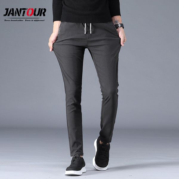 2019 new men's elastic cotton casual pants men business slim jogger stretch long trouser male male suit pants c1018, Black
2019 new men's elastic cotton casual pants men business slim jogger stretch long trouser male male suit pants c1018, Black