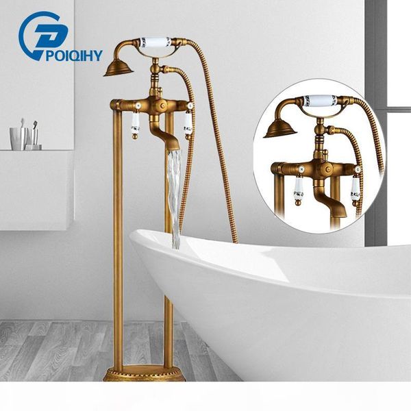 brass floor standing bathtub shower faucet ceramics handle crane set swivel tub spout dual handle cold mixer tap bbyxva mj_bag
brass floor standing bathtub shower faucet ceramics handle crane set swivel tub spout dual handle cold mixer tap bbyxva mj_bag