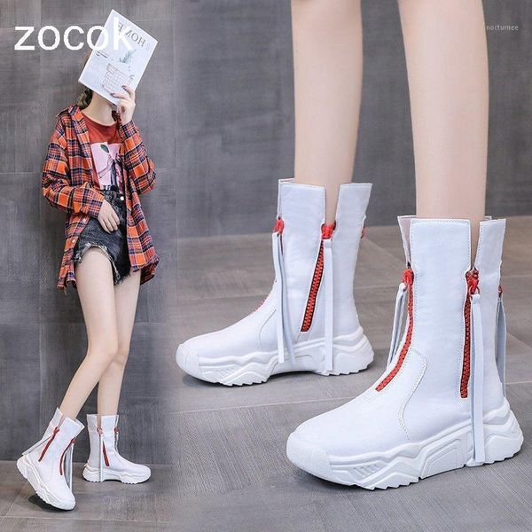 zocok 2020 european and american autumn all-match thick-soled boots female british style tassel zipper white short boots1, Black
zocok 2020 european and american autumn all-match thick-soled boots female british style tassel zipper white short boots1, Black