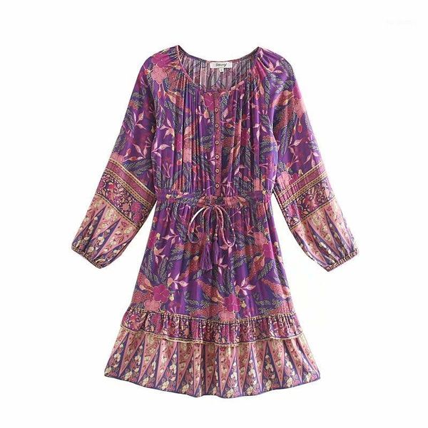 casual dresses women sweet cascading ruffles printing drawstring sashes mini dress holiday wind vestidos chic bohemian beach ds31041, Black;gray
casual dresses women sweet cascading ruffles printing drawstring sashes mini dress holiday wind vestidos chic bohemian beach ds31041, Black;gray