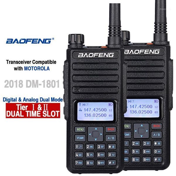 2pcs baofeng dm-1801 dmr radio dual band walkie talkie tier i tier ii dual time slot uhf digital poste radio voiturericetras1 
2pcs baofeng dm-1801 dmr radio dual band walkie talkie tier i tier ii dual time slot uhf digital poste radio voiturericetras1