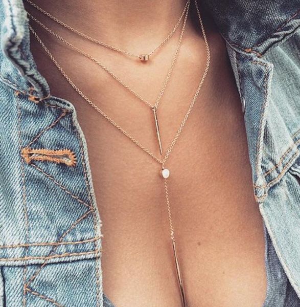 bohemian multi layer choker necklaces for women fashion simple gold color geometric charm pendant necklaces collier femme 20201, Golden;silver
bohemian multi layer choker necklaces for women fashion simple gold color geometric charm pendant necklaces collier femme 20201, Golden;silver