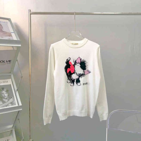 2022 factory wholesale new star kitten jacquard white women's autumn winter simple loose tide bottomed sweater, Black;gray
2022 factory wholesale new star kitten jacquard white women's autumn winter simple loose tide bottomed sweater, Black;gray