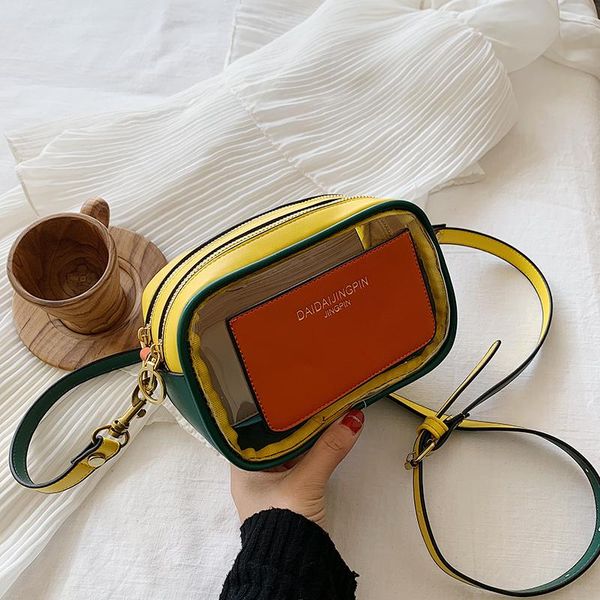small clear brand designer woman 2020 new fashion messenger bag chains shoulder bag female rivets transparent square pu handbag
small clear brand designer woman 2020 new fashion messenger bag chains shoulder bag female rivets transparent square pu handbag