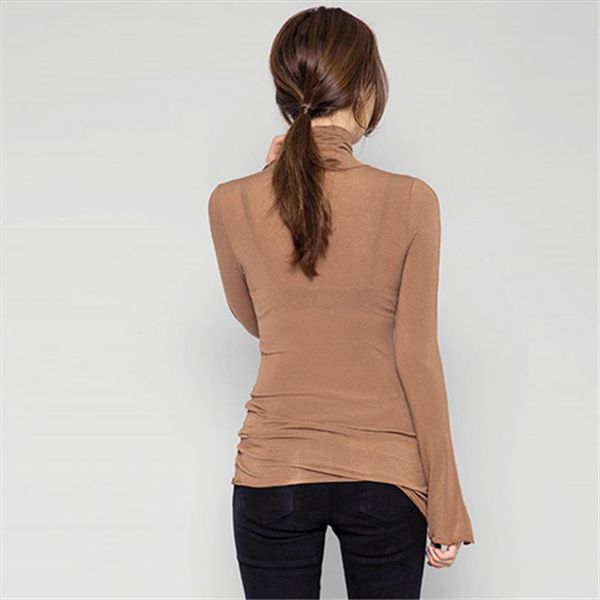 spring pullover turtleneck women t shirt solid casual tee shirt femme tees cotton tshirt long sleeve female t shirt, White
spring pullover turtleneck women t shirt solid casual tee shirt femme tees cotton tshirt long sleeve female t shirt, White