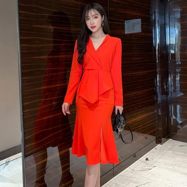 spring autumn women's dress korean style solid color split ruffle dress new long-sleeved thin slim female dresses ll5731, Black;gray
spring autumn women's dress korean style solid color split ruffle dress new long-sleeved thin slim female dresses ll5731, Black;gray