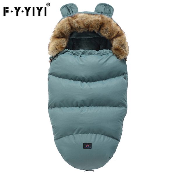 Baby Universal Baby Stroller Sleeping Bag Pushchair Footmuff Sack For Newborn Warm Winter Envelope For Pram 201006