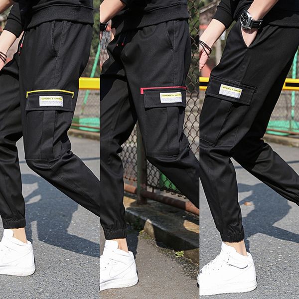 korean men's wear fall 2019 fashion casual pants casual pants men's legged street hip hop multi pocket capris khaxj, Blue
korean men's wear fall 2019 fashion casual pants casual pants men's legged street hip hop multi pocket capris khaxj, Blue