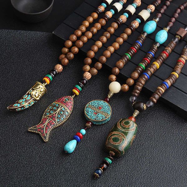 nepalese handmade jewelry ethnic style sweater chain wooden bead necklace long female accessories decorative pendant, Silver
nepalese handmade jewelry ethnic style sweater chain wooden bead necklace long female accessories decorative pendant, Silver