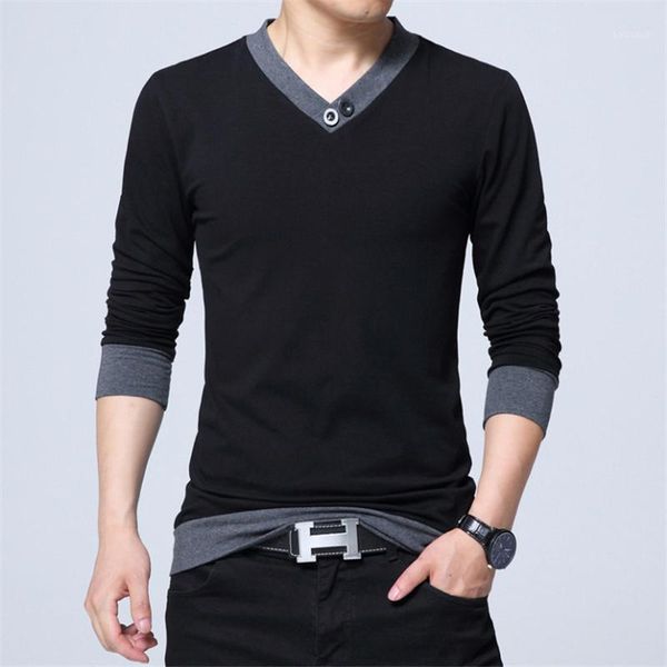 plus size korean style t shirts men v neck t-shirt 95% cotton mens patchwork tshirt fall winter long sleeves man tees 5xl1, White;black
plus size korean style t shirts men v neck t-shirt 95% cotton mens patchwork tshirt fall winter long sleeves man tees 5xl1, White;black