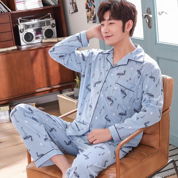 yuzhenli new men's pajamas spring long sleeve cotton pyjamas sleepwear male print lounge pajama sets plus size nightwear 3xl1, Black;brown
yuzhenli new men's pajamas spring long sleeve cotton pyjamas sleepwear male print lounge pajama sets plus size nightwear 3xl1, Black;brown