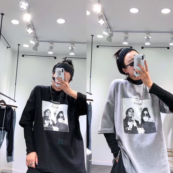 wul6c autumn and winter add size plus half portrait print matte thickened short sleeve t- t-shirt for women loose and thin fat sleeve bottom, White
wul6c autumn and winter add size plus half portrait print matte thickened short sleeve t- t-shirt for women loose and thin fat sleeve bottom, White