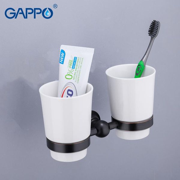 gappo cup tumbler holders double toothbrush tooth cup holder cups wall mount bathroom accessories black bath hardware set yxlbcy
gappo cup tumbler holders double toothbrush tooth cup holder cups wall mount bathroom accessories black bath hardware set yxlbcy