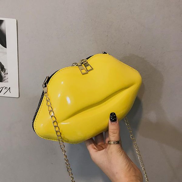 women crossbody bag pu leather yellow lips clutch bag chain purse handbags shoulder bags wedding party beach
women crossbody bag pu leather yellow lips clutch bag chain purse handbags shoulder bags wedding party beach