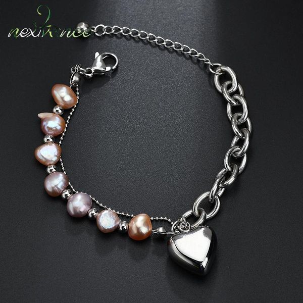 nextvance silver color heart pendant bracelets simulated pearl beaded bracelet for valentines day gift adjust length jewlery, Black
nextvance silver color heart pendant bracelets simulated pearl beaded bracelet for valentines day gift adjust length jewlery, Black