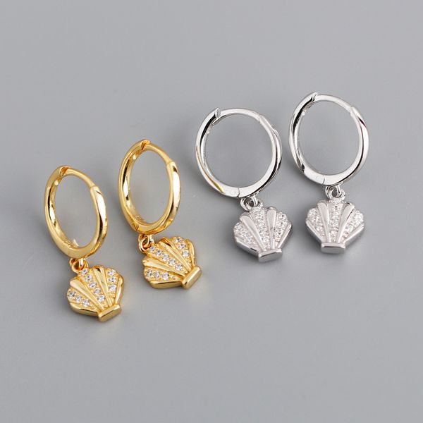 februaryfrost brand 925 sterling silver hanging sea shell stud earrings for women gifts mini zircon earings summer beach ladies fashion jewe, Golden;silver
februaryfrost brand 925 sterling silver hanging sea shell stud earrings for women gifts mini zircon earings summer beach ladies fashion jewe, Golden;silver