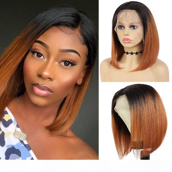 ombre short human hair lace front wigs bob cut preplucked lace frontal wigs remy hair wig swiss lace, Black;brown
ombre short human hair lace front wigs bob cut preplucked lace frontal wigs remy hair wig swiss lace, Black;brown