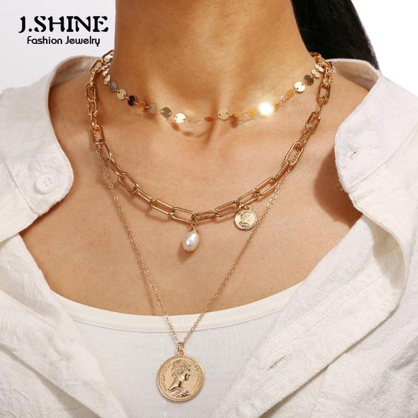chains jshine hyperbole layered link chain necklaces women queen portrait coin baroque simulated pearl pendant necklace fashion jewelry, Silver
chains jshine hyperbole layered link chain necklaces women queen portrait coin baroque simulated pearl pendant necklace fashion jewelry, Silver