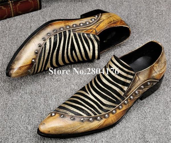 dress shoes brand design men fashion pointed toe gold printed flat leisure leather rivet formal business shoes1, Black
dress shoes brand design men fashion pointed toe gold printed flat leisure leather rivet formal business shoes1, Black