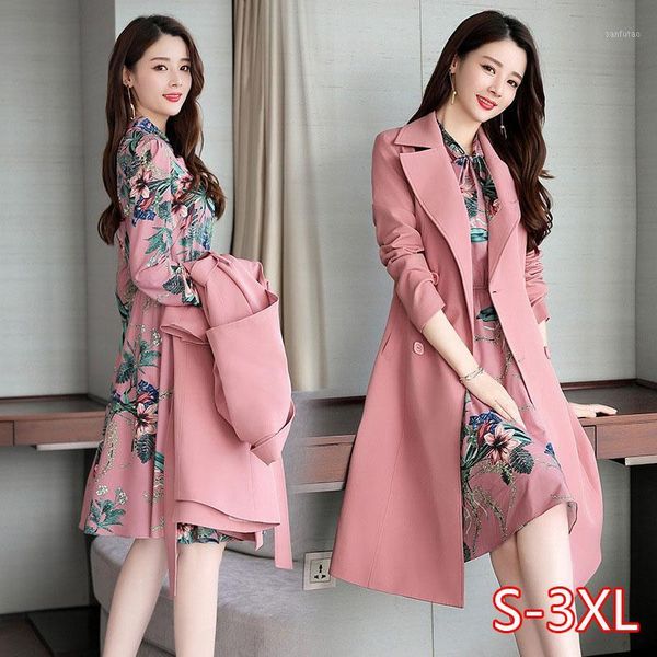 elegant mid-length trench long sleeve two-piece dress windbreaker coat dress suit 2pcs1, Tan;black
elegant mid-length trench long sleeve two-piece dress windbreaker coat dress suit 2pcs1, Tan;black