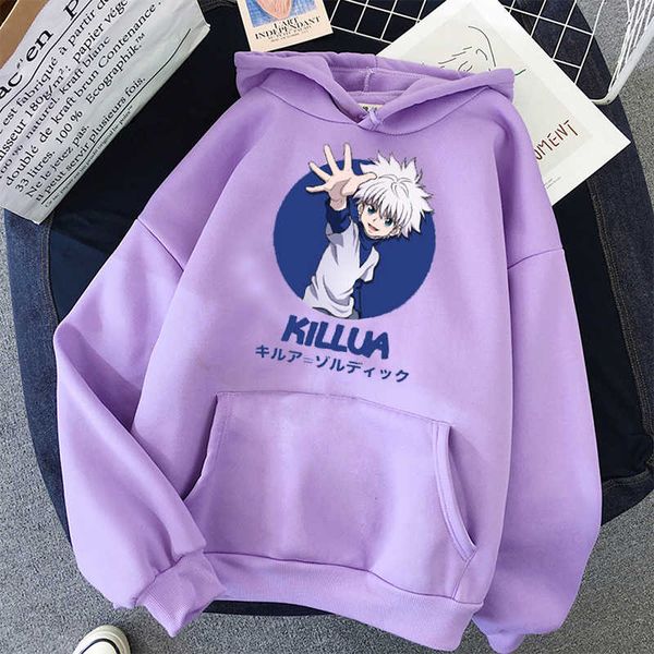 killua - hunter x hunter hoodies solid color hooded women sweatshirt long-sleeved student autumn casual hooded streetwear, Black
killua - hunter x hunter hoodies solid color hooded women sweatshirt long-sleeved student autumn casual hooded streetwear, Black