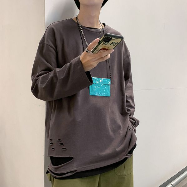 2021 new autumn spring fashion oversized a black hip hop piece male tshirt long sleeve the neck streetwear t b5ti, White;black
2021 new autumn spring fashion oversized a black hip hop piece male tshirt long sleeve the neck streetwear t b5ti, White;black