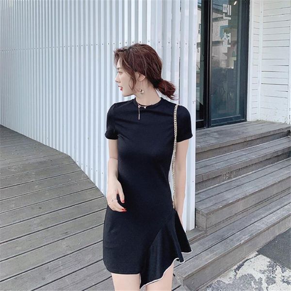 real s2020 new fashion summer retro rhinestone irregular black short-sleeved dress female casual vacation short dress1, Black;gray
real s2020 new fashion summer retro rhinestone irregular black short-sleeved dress female casual vacation short dress1, Black;gray