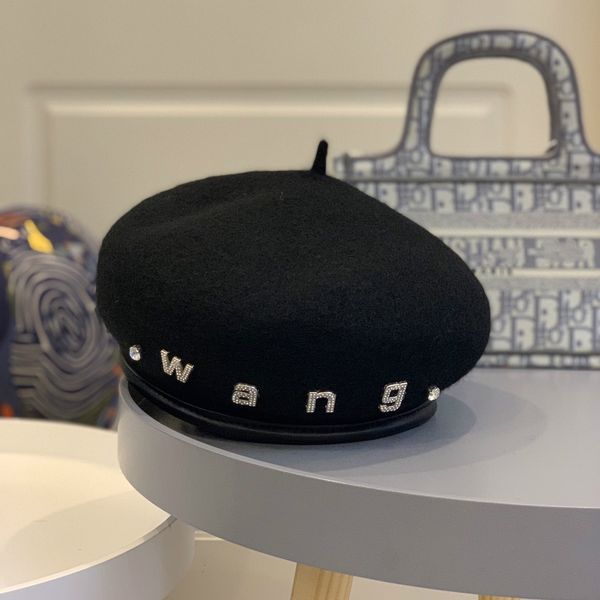 leather designer beret black wool women beanie for gift prom evening fashion women designer hat, Blue;gray
leather designer beret black wool women beanie for gift prom evening fashion women designer hat, Blue;gray