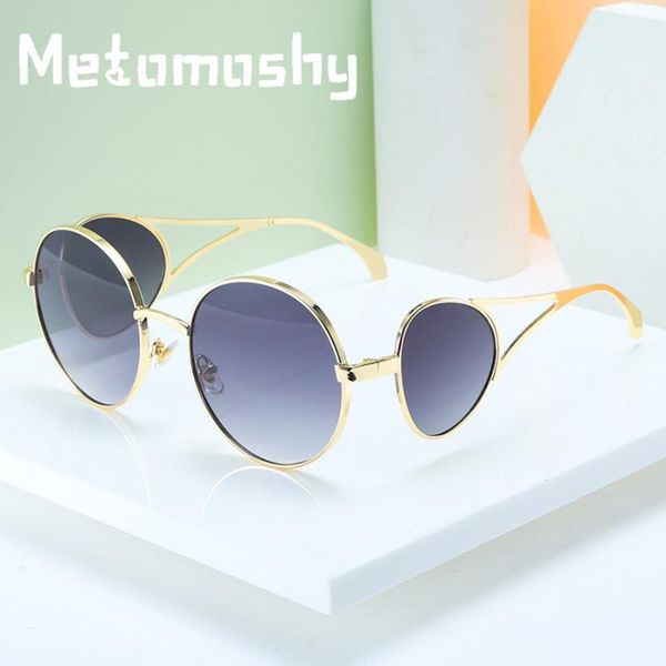 sunglasses designer round women metal frame female ladies sun glasses punk style for man mujer uv400, White;black
sunglasses designer round women metal frame female ladies sun glasses punk style for man mujer uv400, White;black