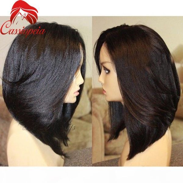 yaki bob wig human hair glueless malaysian full lace yaki wigs for black women bob cut lace front wigs yaki, Black;brown
yaki bob wig human hair glueless malaysian full lace yaki wigs for black women bob cut lace front wigs yaki, Black;brown