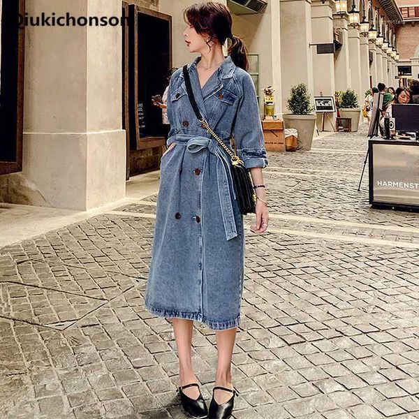 plus size long trench coat ladies spring autumn vintage notched collar double-breasted windbreaker women belted tunic denim coat1, Tan;black
plus size long trench coat ladies spring autumn vintage notched collar double-breasted windbreaker women belted tunic denim coat1, Tan;black