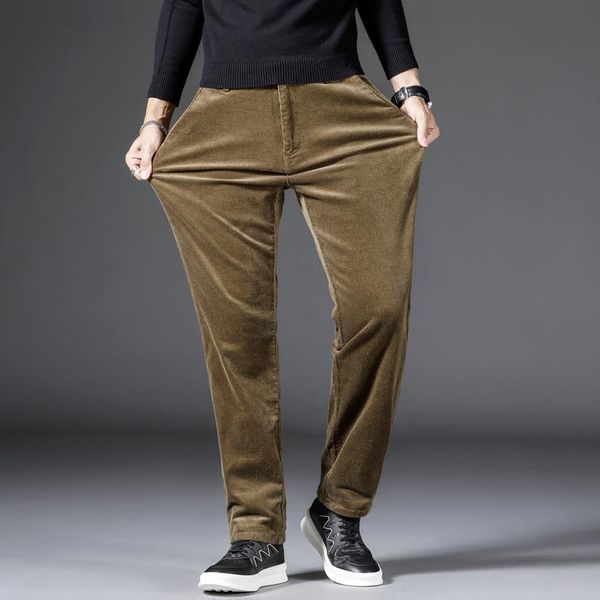 men's pants 2021 corduroy stretch casual classic style gray slim straight trousers male brand loose autumn winter clothes, Black
men's pants 2021 corduroy stretch casual classic style gray slim straight trousers male brand loose autumn winter clothes, Black