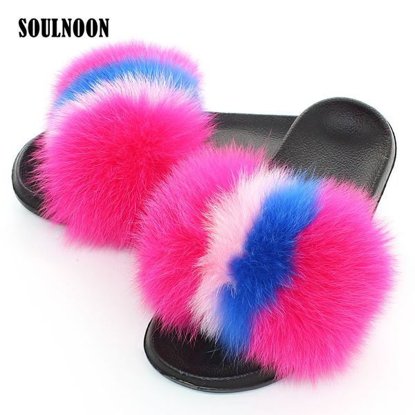 women's fur slippers real fox fur fluffy slides plush flat home furry slippers woman luxury shoes summer sansals flip flops x1020, Black
women's fur slippers real fox fur fluffy slides plush flat home furry slippers woman luxury shoes summer sansals flip flops x1020, Black