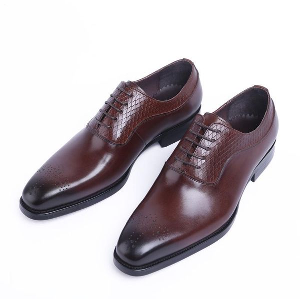 leather shoes good year men shoes formal wear leather lace-up oxfords square head business genuine cow, Black
leather shoes good year men shoes formal wear leather lace-up oxfords square head business genuine cow, Black