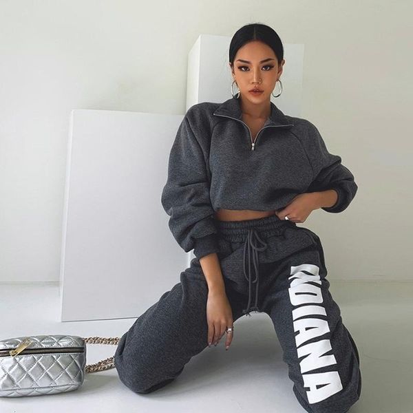 new summer women's women's navel long sleeve sweatshirt pants printed casual pants two-piece suit women, Gray
new summer women's women's navel long sleeve sweatshirt pants printed casual pants two-piece suit women, Gray