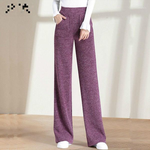 2021 women autumn winter new woolen vintage pants lady pocket slim high waist plus size pants female casual wide leg trouser h341, Black;white
2021 women autumn winter new woolen vintage pants lady pocket slim high waist plus size pants female casual wide leg trouser h341, Black;white