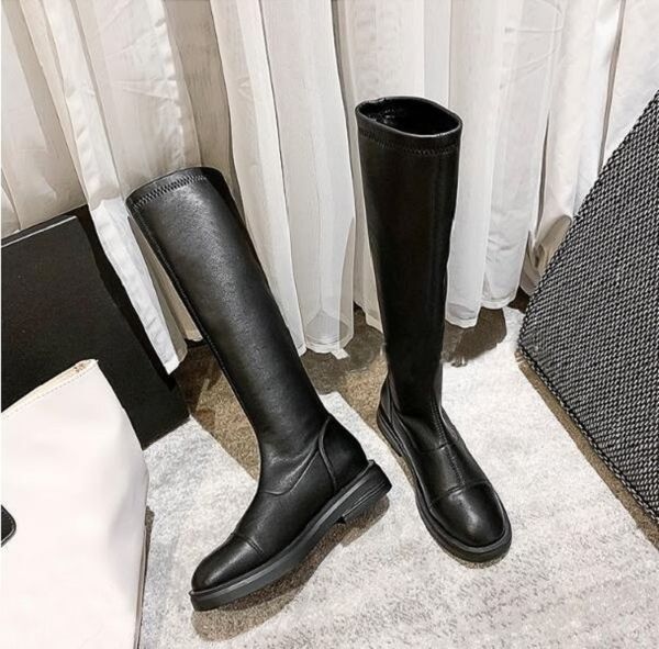 women boots winter snow booties black white elastic pleated thick bottom fashion womens boot leather shoes size 35-40 11
women boots winter snow booties black white elastic pleated thick bottom fashion womens boot leather shoes size 35-40 11