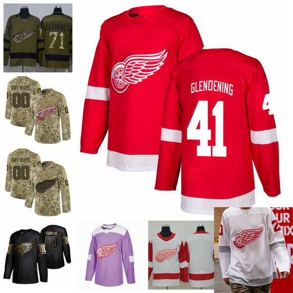 2021 reverse retro customize #41 luke glendening detroit red wings jerseys golden edition camo veterans day fights cancer hockey jerseys, Black;red
2021 reverse retro customize #41 luke glendening detroit red wings jerseys golden edition camo veterans day fights cancer hockey jerseys, Black;red