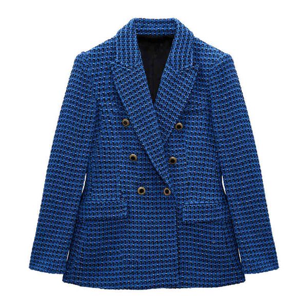 women's suits & blazers za women jacket fashion double breasted tweed check slim blazer coat vintage long sleeve pockets female outerwe, White;black
women's suits & blazers za women jacket fashion double breasted tweed check slim blazer coat vintage long sleeve pockets female outerwe, White;black