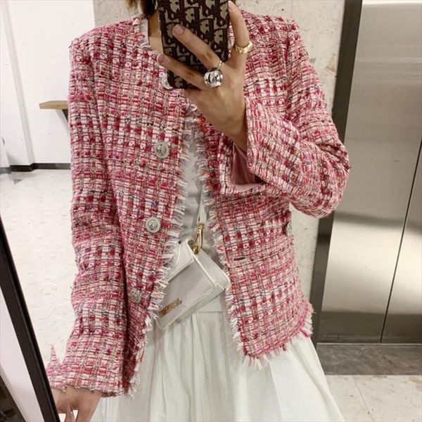 tweed jacket pearls coat ladies autumn winter fragrant plaid female jackets woolen short slim coat, Black;brown
tweed jacket pearls coat ladies autumn winter fragrant plaid female jackets woolen short slim coat, Black;brown