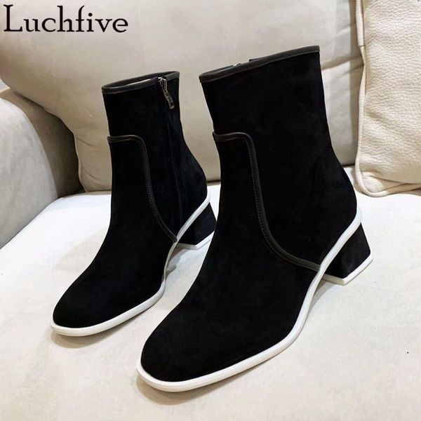 boots kid suede women chunky heels ladies shoes round toe ankle zipper black woman1
boots kid suede women chunky heels ladies shoes round toe ankle zipper black woman1
