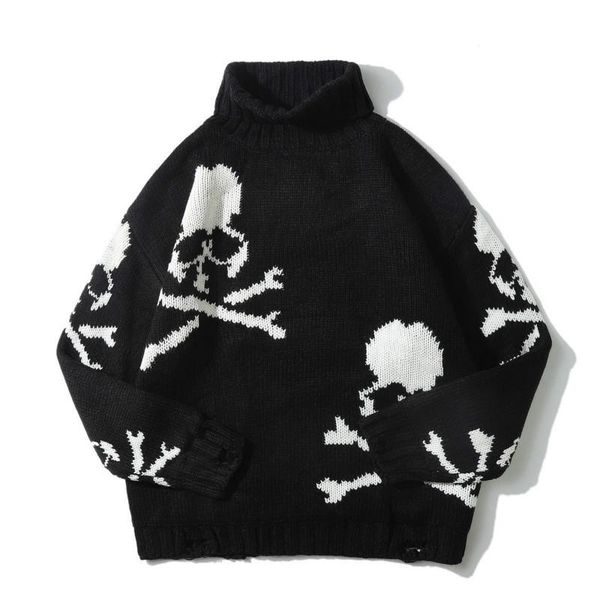 men's sweaters logo winter thick turtleneck sweat logoale bbb1 fashion street pullover loose skull broken hole knit bottom shirt, White;black
men's sweaters logo winter thick turtleneck sweat logoale bbb1 fashion street pullover loose skull broken hole knit bottom shirt, White;black