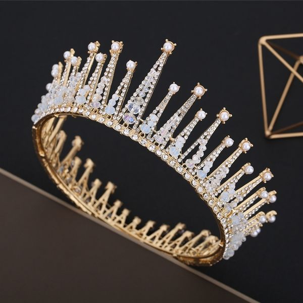 bridal crown headdress 2020 new simple wedding dress accessories luxury baroque atmosphere round princess korean style, Silver
bridal crown headdress 2020 new simple wedding dress accessories luxury baroque atmosphere round princess korean style, Silver