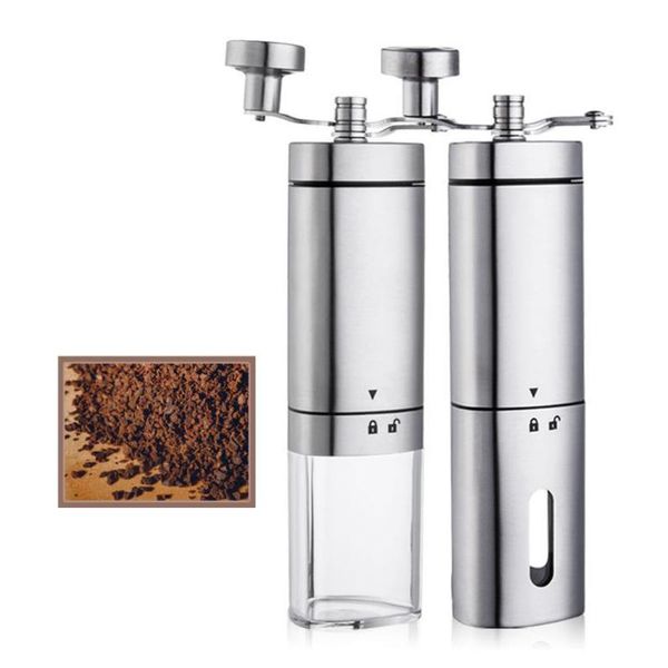 manual coffee grinders portable grinder stainless steel adjustable handheld cocoa bean conical burr mill
manual coffee grinders portable grinder stainless steel adjustable handheld cocoa bean conical burr mill