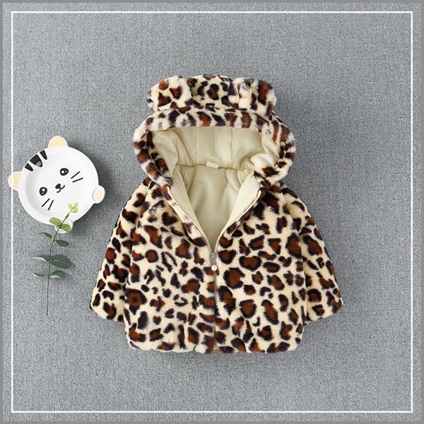new winter clothing luxury design fashion all-match girl jacket warm super classic leopard print hooded children's jacket ing, Black
new winter clothing luxury design fashion all-match girl jacket warm super classic leopard print hooded children's jacket ing, Black