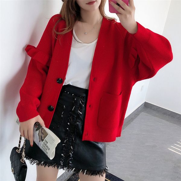 wooden coat ear sleeve knitted cardigan coat women's clothing 2020 autumn korean version new color very fairy sweet outer fg1y5, White;black
wooden coat ear sleeve knitted cardigan coat women's clothing 2020 autumn korean version new color very fairy sweet outer fg1y5, White;black