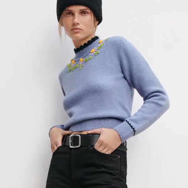 2021 new autumn winter women embroidery ssolid pullovers warm long sleeve vintage o-neck sweater pdtb, Black;white
2021 new autumn winter women embroidery ssolid pullovers warm long sleeve vintage o-neck sweater pdtb, Black;white