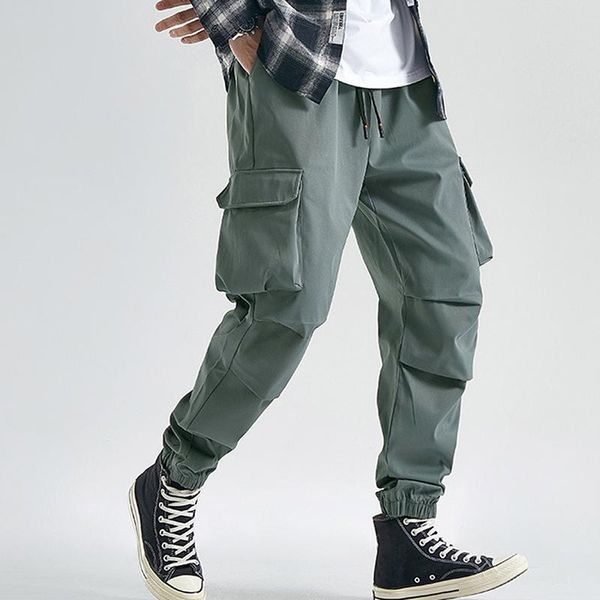 men's side pockets cargo harem pants 2021 green army hip hop casual male joggers trousers fashion casual streetwear pants, Black
men's side pockets cargo harem pants 2021 green army hip hop casual male joggers trousers fashion casual streetwear pants, Black
